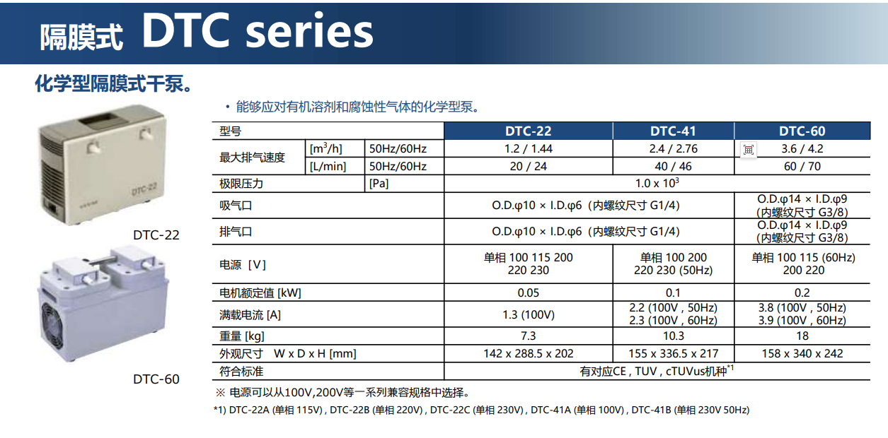 包邮日本爱发科ULVAC隔膜式干泵DTC-60